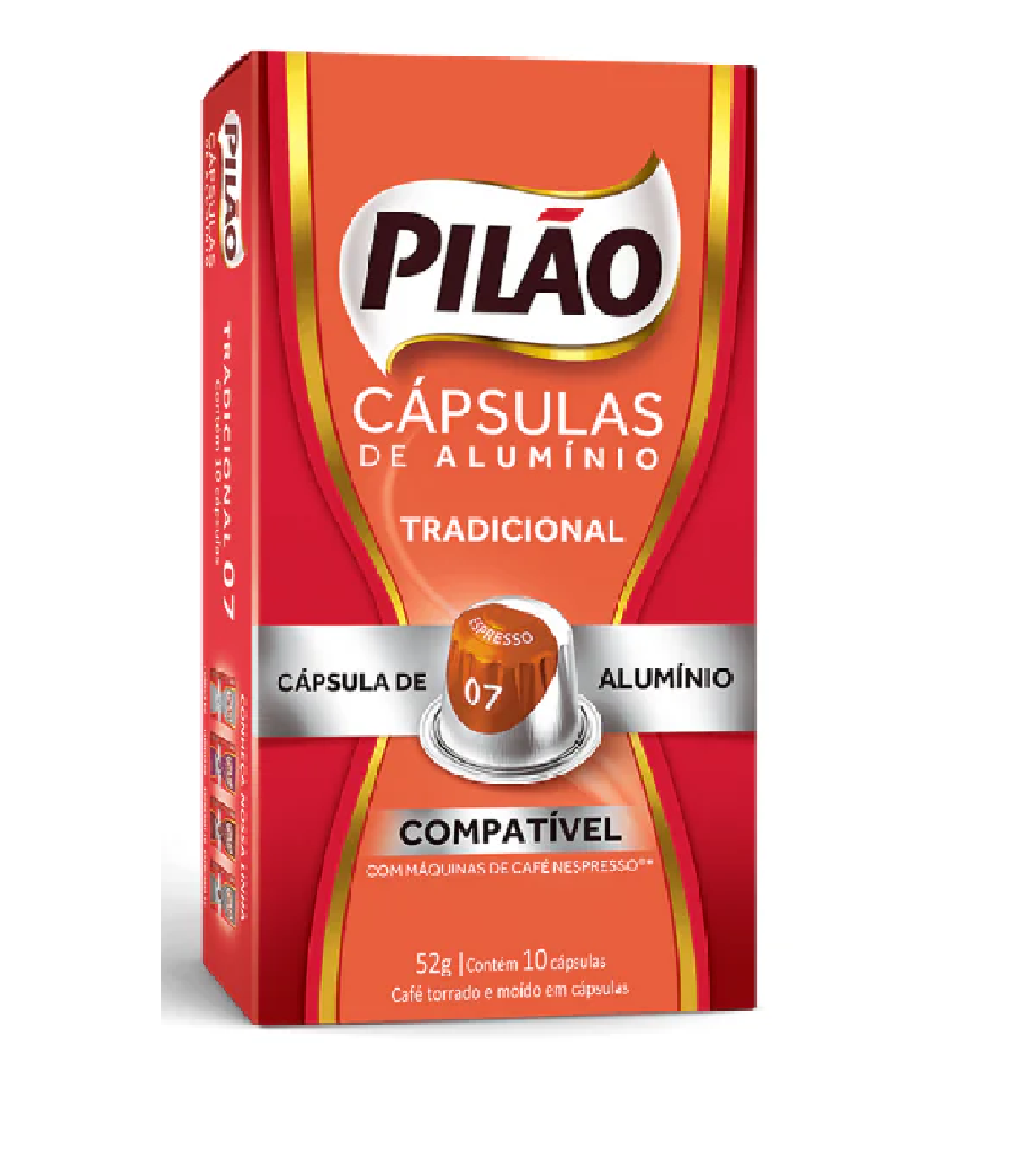 Pilão Café Tradicional 07 - 10 Cápsulas (52g)